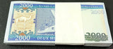 Mauritania 2000 Ouguiya 2011 P 20 UNC LOT 100 PCS 1 Bundle