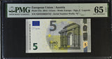 Euro 5 Euro Austria 2013 P 27 n Gem UNC PMG 65 EPQ