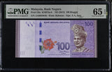 Malaysia 100 Ringgit ND 2012 P 56 a Gem UNC PMG 65 EPQ