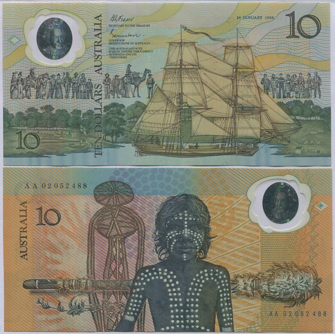 Australia 10 Dollars 1988 P 49 a Commemorative Polymer AUnc