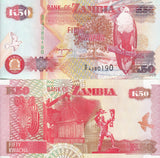 Zambia 50 Kwacha 1992 P 37 b UNC