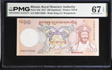 Bhutan 500 Ngultrum 2011 P 33 b Superb Gem UNC PMG 67 EPQ , TDLR