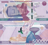 Uzbekistan 50000 Som 2021 P 91 a UNC