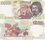 Italy 100000 Lire 1994 P 117 b UNC