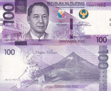 Philippines 100 Pesos 2024A P 232A NEW Seal Type UNC ,Mayon vulcano