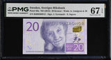Sweden 20 Kronor ND 2015 P 69 a Superb Gem UNC PMG 67 EPQ