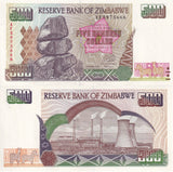 Zimbabwe 500 Dollars 2001 P 11 a UNC