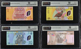 Samoa SET, 5 10 20 60 Tala 2024 P 50 51 52 53 CHOGM Superb Gem UNC PMG 67 68 EPQ