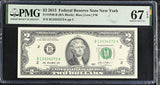 United States 2 Dollars USA 2013 P 538 B New York Superb Gem UNC PMG 67 EPQ