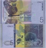 Saint Thomas & Prince 5 Dobras 2020/2021 Paper P 76 UNC