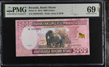 Rwanda 5000 Francs 2014 P 41 Superb Gem UNC PMG 69 EPQ TOP POP