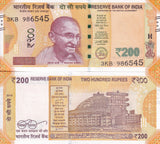 India 200 Rupees 2018 P 113 UNC