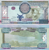 Burundi 2000 Francs 2008 P 57 UNC