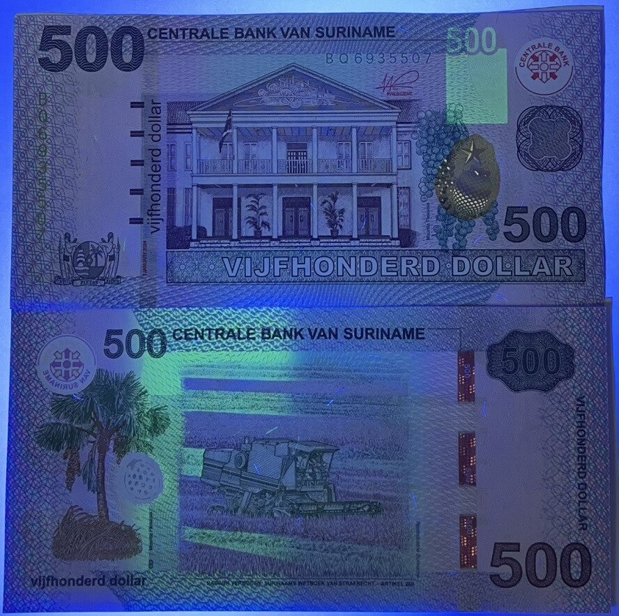 Suriname 500 Dollars 2024 P 166B UNC