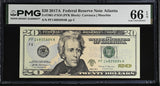 United States 20 Dollars USA 2017A P 546 F Atlanta Gem UNC PMG 66 EPQ