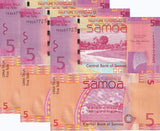 Western Samoa 5 Tala ND 2008/2017 P 38 c UNC LOT 3 PCS
