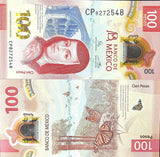Mexico 100 Pesos 2022 Random Signatures P 134 UNC