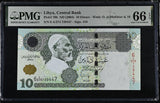 Libya 10 Dinar ND 2004 P 70 b Gem UNC PMG 66 EPQ