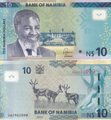 Namibia 10 Dollars 2015 NO DIAMOND P 16 UNC