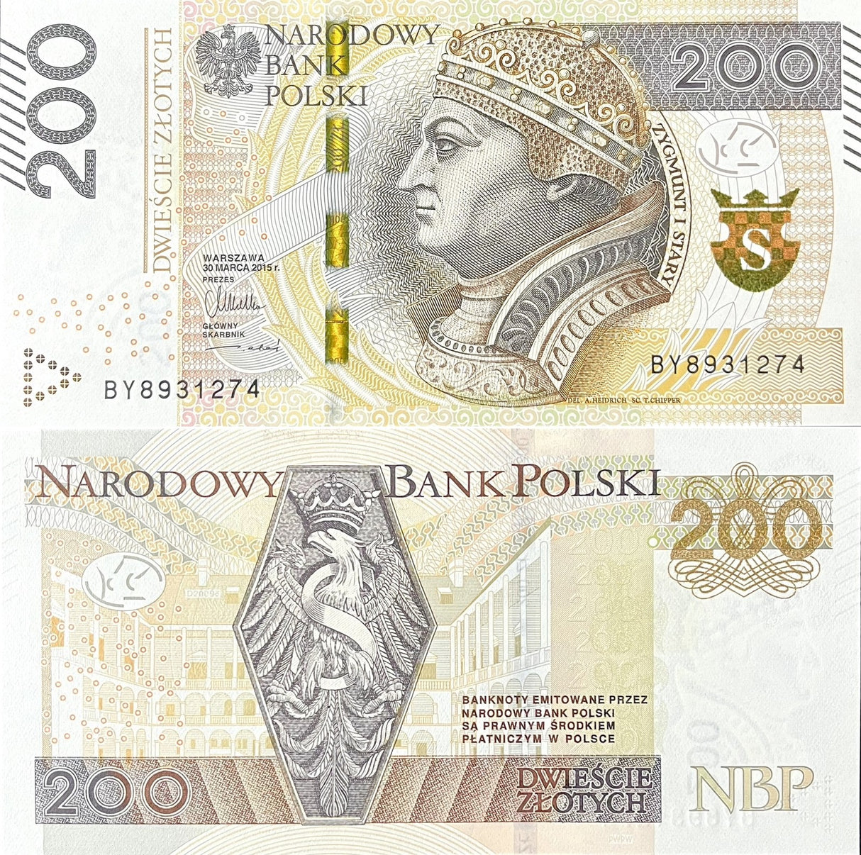 Poland 200 Zlotych 2021 P 189 b UNC