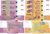 Comoros Set 2 x 3 = 6 UNC 5000 10000 Francs 2025 / 2026 P NEW LOGO + ONE Sign