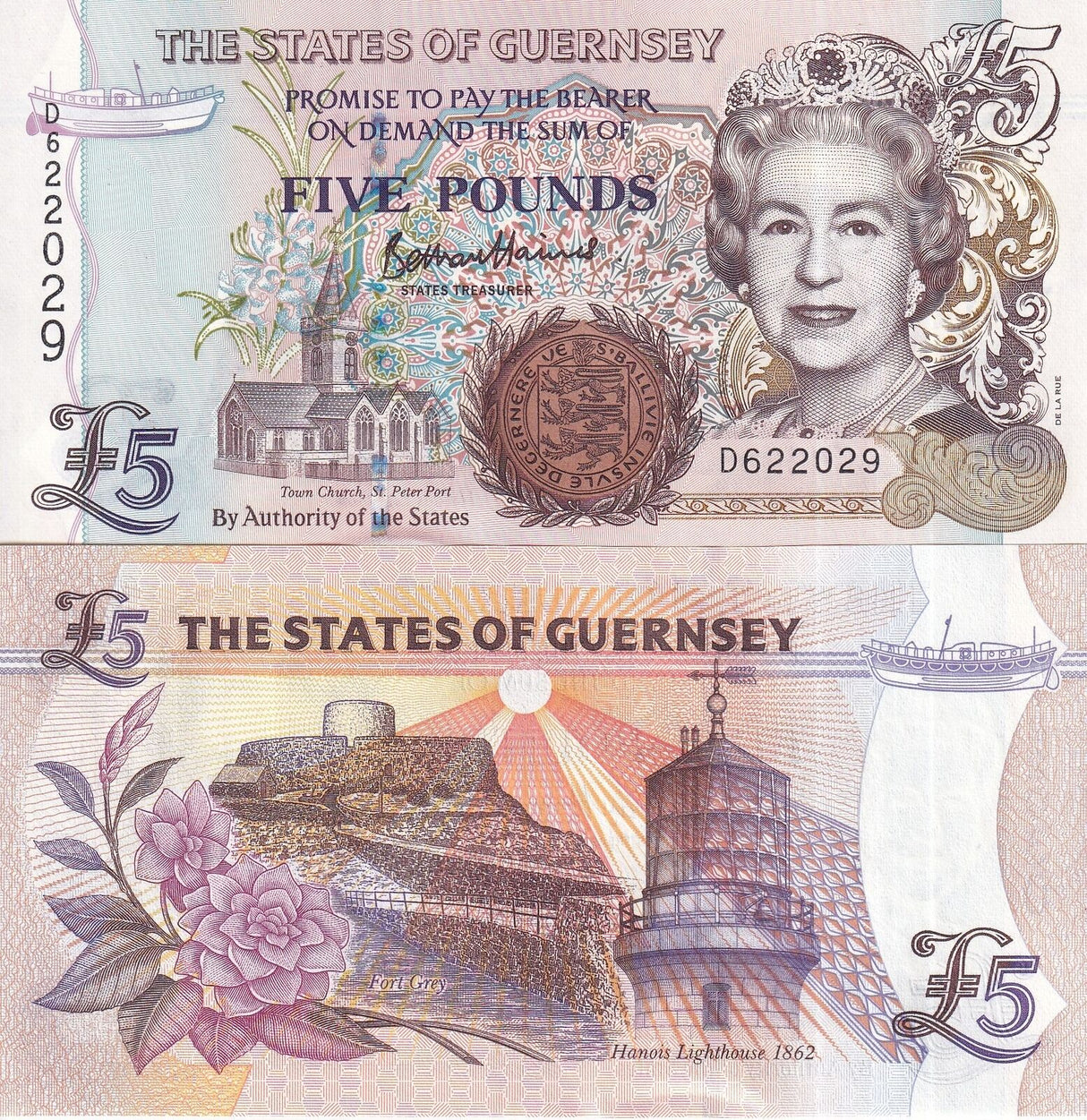 Guernsey 5 Pounds ND 2023 NEW P 56 UNC