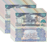 Somaliland 500 Shillings 2016 P 6 i UNC LOT 20PCS Baanka Somaliland Building