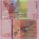 Saint Thomas & Prince 10 Dobras 2020/2021 P 77 Paper UNC