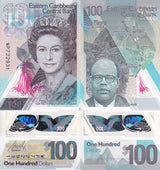 East Caribbean 100 Dollars ND 2019 P 59 a Polymer QE II UNC