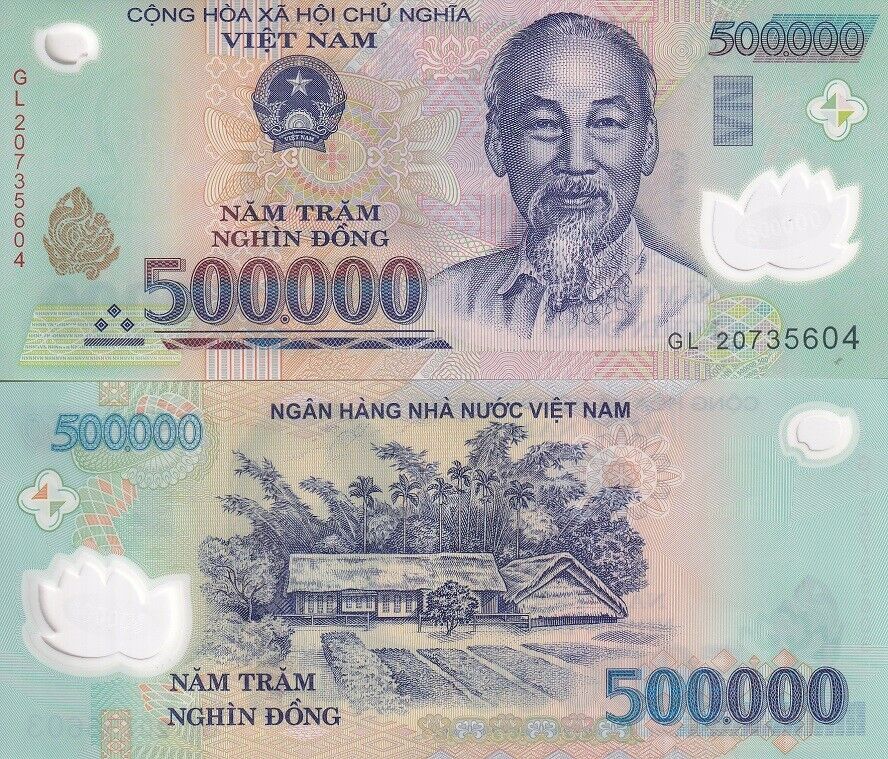 Vietnam 500000 Dong P 124 Mixed Year AUNC