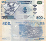 Congo 500 Francs 2002 P 96 G&D UNC