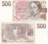 Czech Republic 500 Korun 1993 P 7 UNC