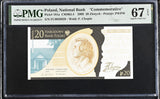 Poland 20 Zlotych 2009 Commemorative P 181 a Superb Gem UNC PMG 67 EPQ