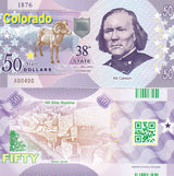 USA United State 50 Dollars 2022 POLYMER 38th Colorda