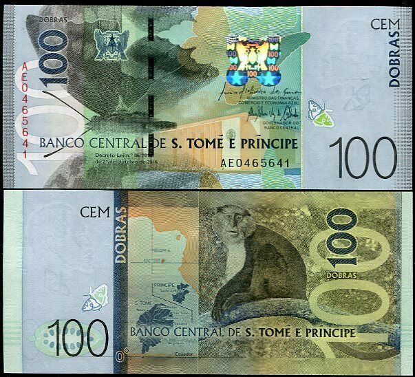 St. Thomas & Prince 100 Dobras 2016 P 74 Sao Tome UNC