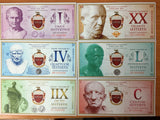 ROMAN EMPIRE SET 6 PCS 1 4 8 20 50 100 Sestertius 2018 Cicero Seneca Cao FANTASY