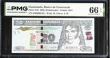 Guatemala 20 Quetzales 2020 P 124 i Gem UNC PMG 66 EPQ