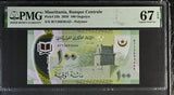 Mauritania 100 Ouguiya 2020 P 23 b Polymer Superb Gem UNC PMG 67 EPQ