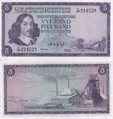 South Africa 5 Rand ND 1966-1976 P 112 b UNC