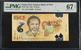Papua New Guinea 50 Kina 2021 P 52 b Superb Gem UNC PMG 67 EPQ