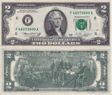 United States 2 Dollars USA 1976 P 461 c "F" Atlanta GA AUnc