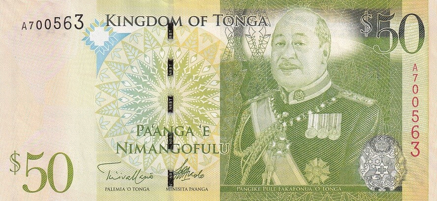 Tonga 50 Pa'anga ND 2008 (2014) P 42 b UNC