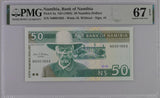 Namibia 50 Dollars ND 1993 P 2 a Superb Gem UNC PMG 67 EPQ