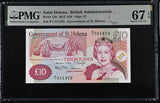 St. Helena 10 Pounds 2012 P 12 b Superb Gem UNC PMG 67 EPQ
