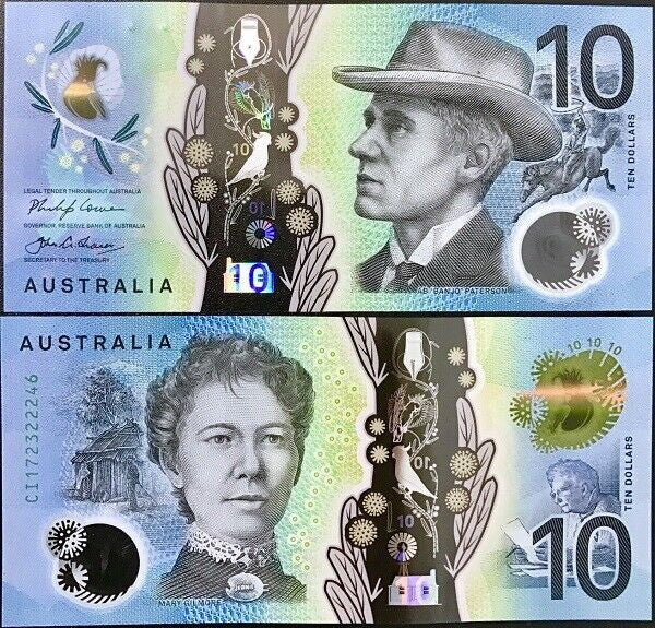 Australia 10 Dollars 2017 P 63 Polymer UNC , Mary Gilmore