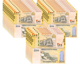 Yemen 200 Rials 2018 P 38 UNC LOT 25 PCS 1/4 Bundle