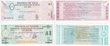 Argentina Set 2 UNC 1 Australes  1987 1991 P S2711 P S2612e