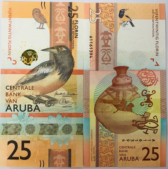 Aruba 25 Florin 2019 P 22 a UNC