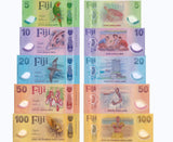 Fiji SET 5 UNC 5 10 20 50 100 Dollars 2026 2025 P NEW Polymer Design