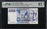 Italy 10000 Lire 1984 P 112 b CIAMPI Speziali Superb Gem UNC PMG 67 EPQ